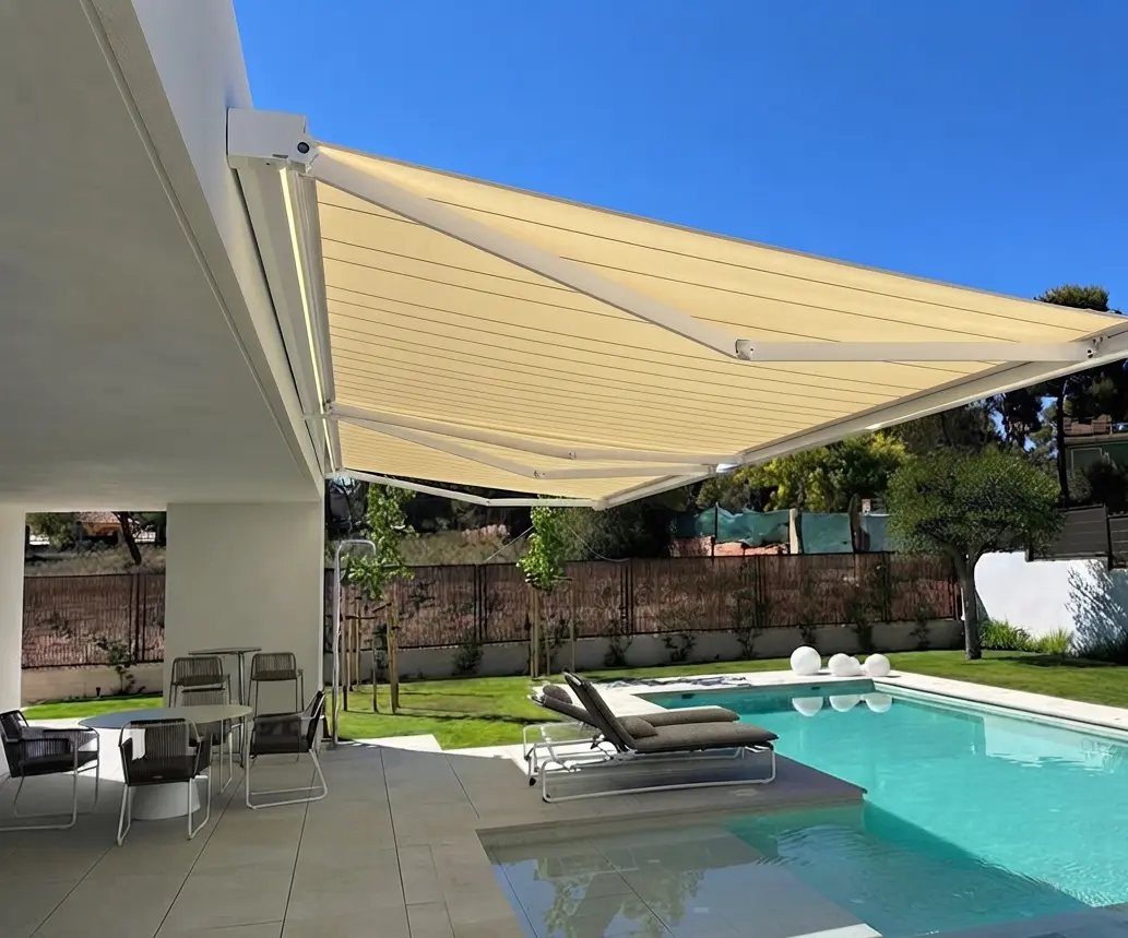 Toldo de terraza instalado en Barberà — proyecto 3